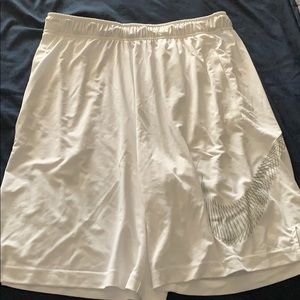 Nike white athletic shorts